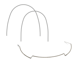 OSA Beta Titanium/TMA Archwires Natural Shape