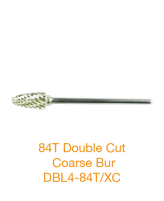 Cool Tungstens Acrylic Burs 84T Double Cut Coarse Bur