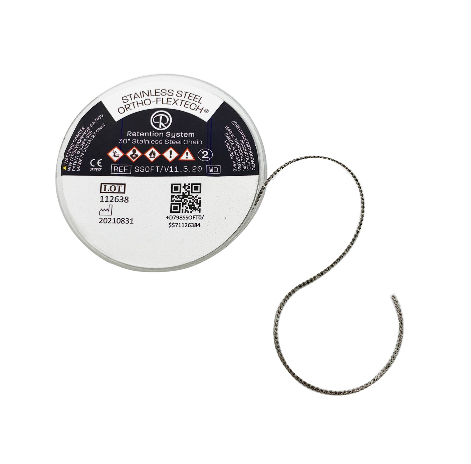 Stainless Steel Ortho Flex-Tech Lingual Retainer Wire