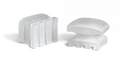 Clear Ceramic Buttons Rectangular