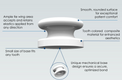 Round Clear Composite Orthodontic Button