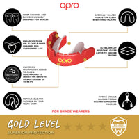 Opro Gold Level Mouthguard for Braces