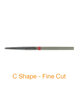 C Shape Fine Cut Atomium Coated Metal Burs
