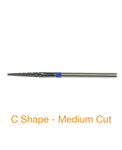 C Shape Medium Cut Atomium Coated Metal Burs