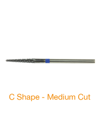 C Shape Medium Cut Atomium Coated Metal Burs