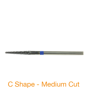 C Shape Medium Cut Atomium Coated Metal Burs