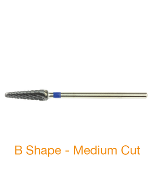 B Shape Medium Cut Atomium Coated Metal Burs